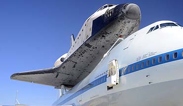 Space Shuttle Endeavour at NASA Dryden Flight Research Center, September 20, 2012